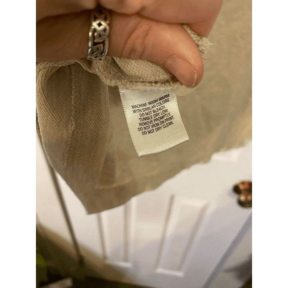 ☀️ Covington Men's Beige Golf Work Polo Size Large - Picture 4 of 5